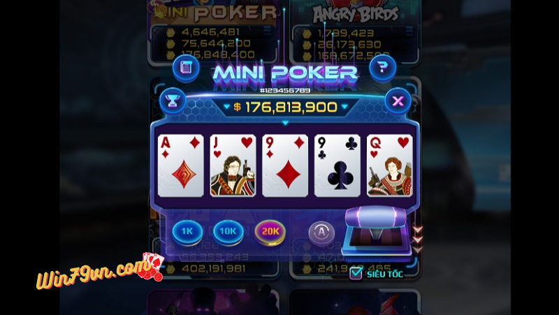 Sơ lược thông tin về trò chơi online Mini Poker tại cổng game bài Win79