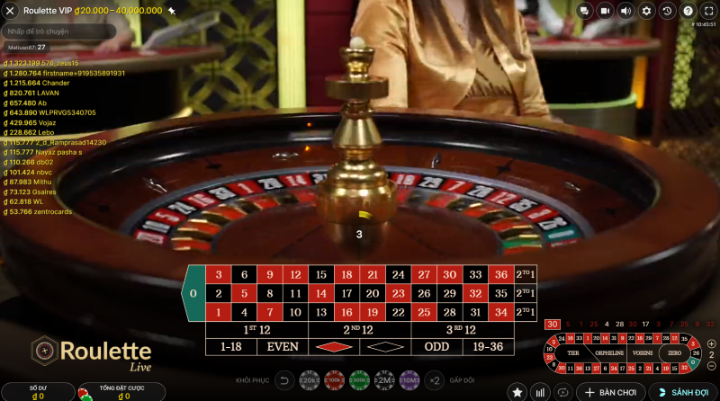Quy luật một phần ba trong game Roulette